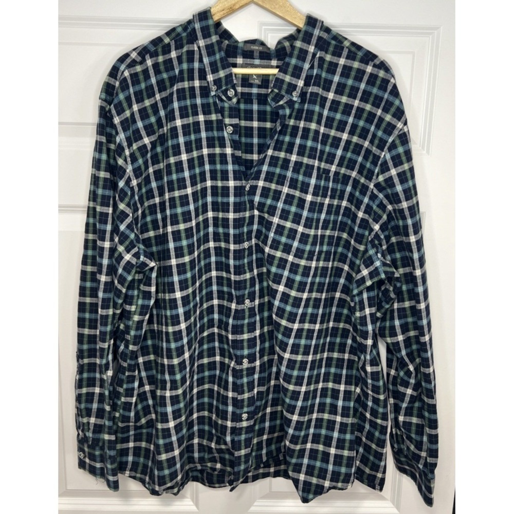 Eddie Bauer Classic Fit 3XL Plaid Flannel Shirt 100% Cotton Soft HO16 2016 - Picture 2 of 14